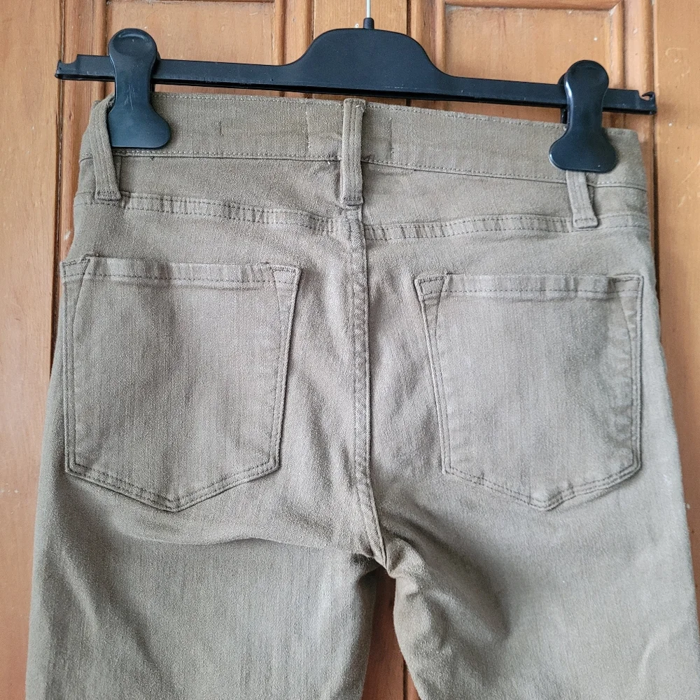 Frame le Skinny de Jeanne Jeans In Surplus Olive Green  size 27 - Picture 8 of 16
